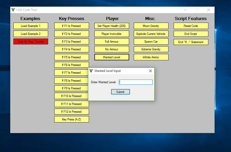 Demo of a Tools mod
